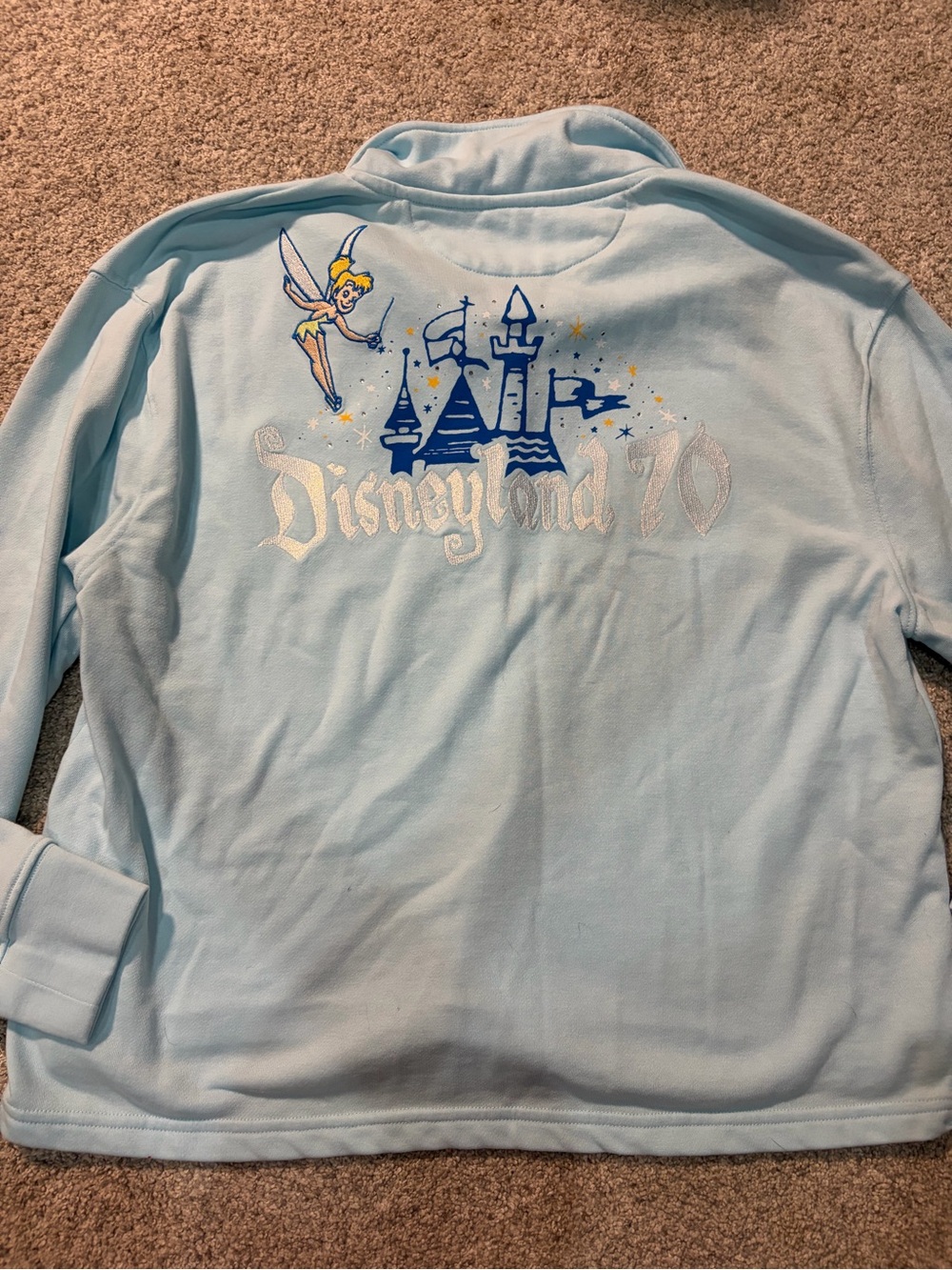 Disneyland Light Blue Womens Long-Sleeve Polo Sweater Size Small - Picture 3 of 4